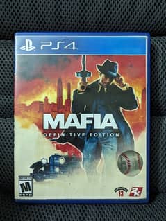 Mafia Definitive Edition PS4 disc.