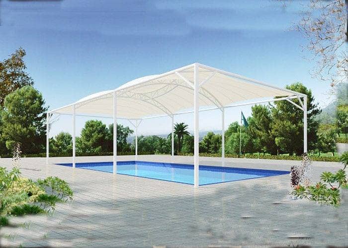 car parking shades/PVC Tensile Fiber/Tensile Shade/Canopies/green net 8