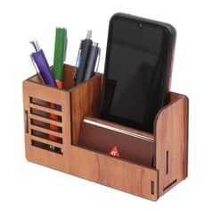 1 pc mobile holder wooden desk organizer