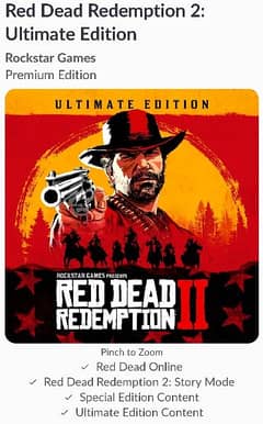 Red Dead Redemption 2 Ultimate (Not Disc)