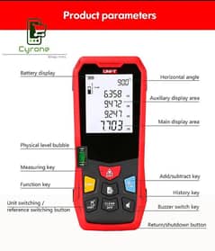 Original UNI-T Laser Distance Meter Measurement Range Finder Device 0