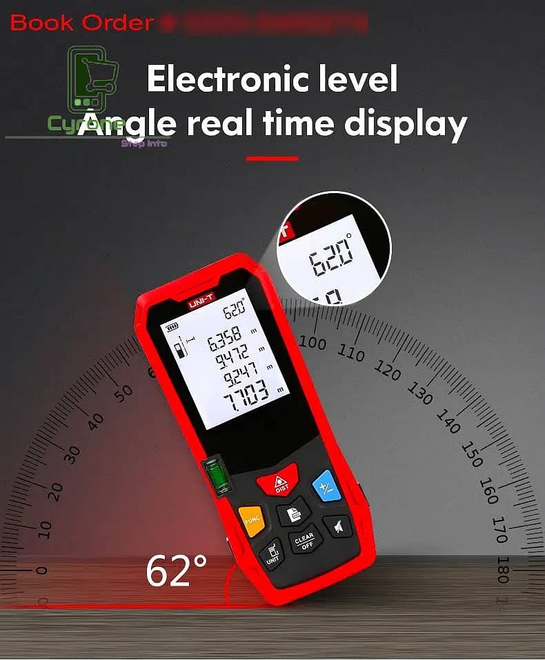 Original UNI-T Laser Distance Meter Measurement Range Finder Device 2