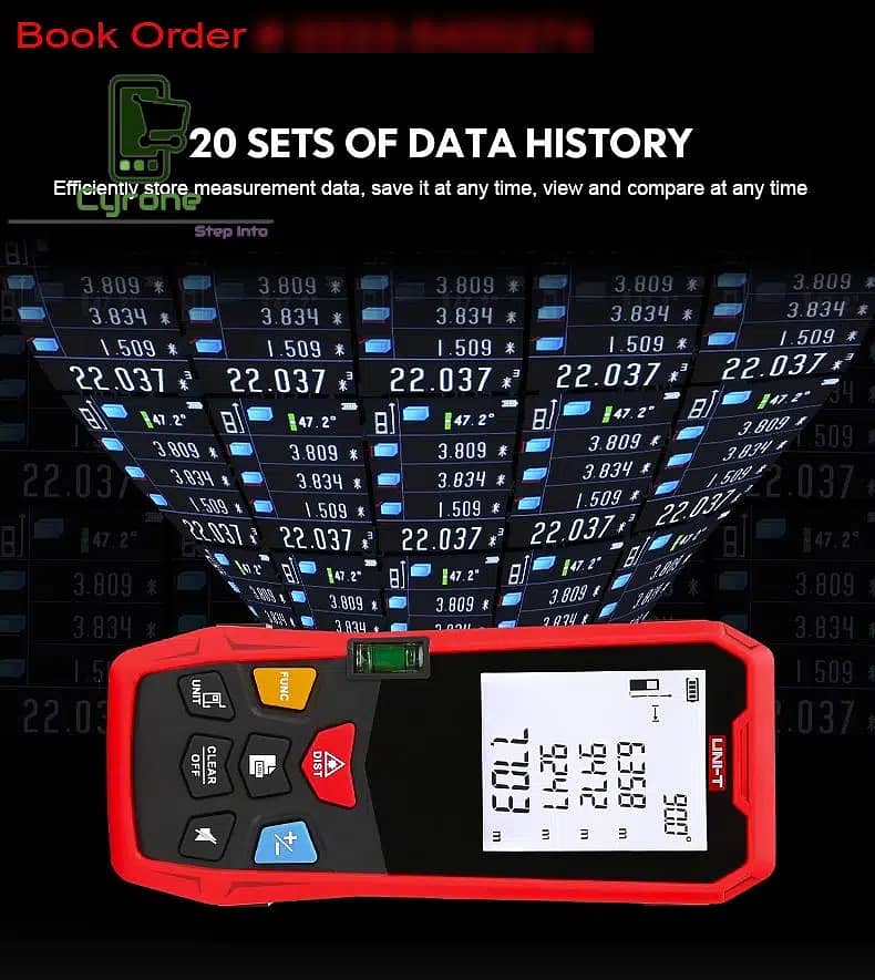 Original UNI-T Laser Distance Meter Measurement Range Finder Device 3