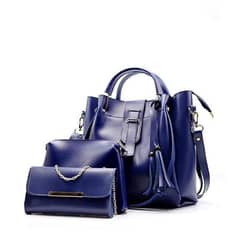 3 Pc's Women's Beautiful Pu leather Shoulder bag