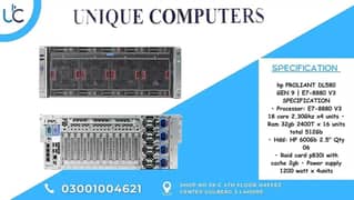 hp PROLIANT DL580 GEN 9 | E7-8880 V3 SPECIFICATION • Processor: E7-88