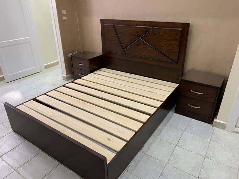 modern wood single beds 0