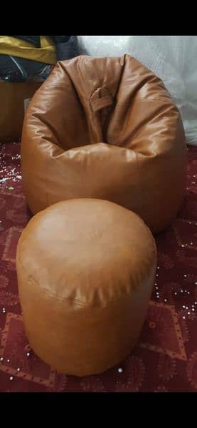 Leatherite bean bags 3