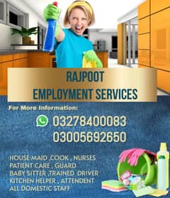 Cook Maids | House Maids | Nanny | Chef | Baby Sitter Maid Available