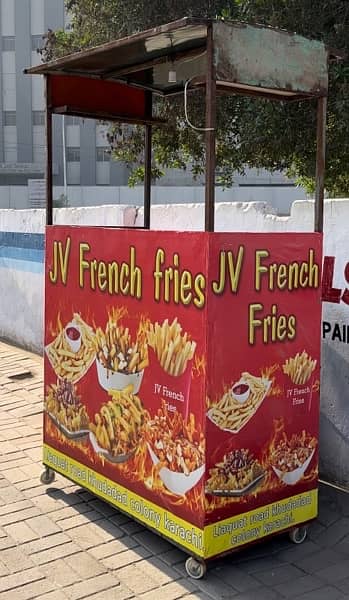 Fries stall for sale with all accessories/machines/stove 1