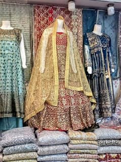 New Bridal Stitched Lehnga with double Dupatta