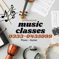 Music Guitar Piano classes in islamabad