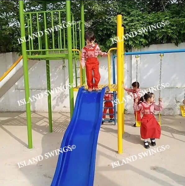 Swings | Slides | kids Joyland |Kids Rides|Climbing board | Playground 16