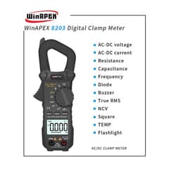 Digital AC DC Clamp Meter Multimeter WinAPEX 8203 In Pakistan