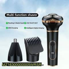 Smart electric shaver with LCD digital display