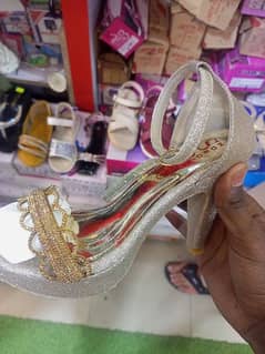 Golden n' Silver Big Heels for Sale