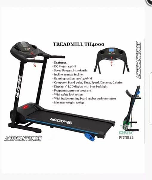 American Fitness Treadmill Machine & FITNESS EQUIPMENT 0