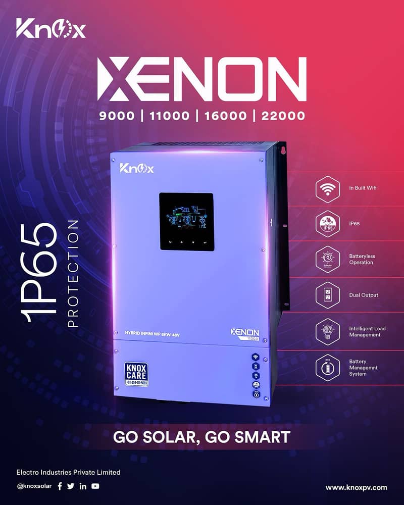 Knox Hybrid Inverter Xenon IP65 Series 6kw, 8Kw, 12kw and 15kw 4