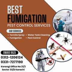 Pest Control/Fumigation Services/Termite spray/Water tank Cleaning