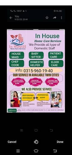 House maids , Maid , Baby Sitter , Nanny , Cook , Patient Care ,Driver
