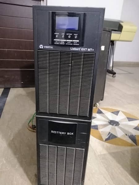 One 10-KVA Stablizer Two 6-KVA UPS 20 dry battries 5