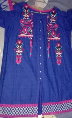 1pc Embroided Lawn Shirt