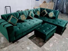 L shaped 7 seater sofa with table