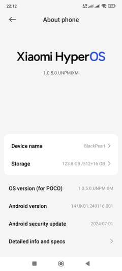 Xiaomi poco f6 512/12, processor 8s gen 3.