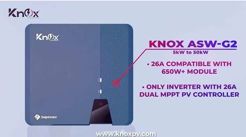 Knox Ongrid/ Grid tie 3 Phase inverter IP65 6kw to 110kw AWS G2 series 7