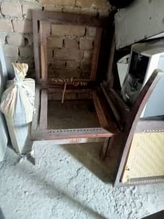 4 wood chair frame