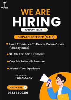 Dispatch Officer Required