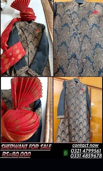 | Barat Sherwani | Groom Sherwani | Wedding Sherwani 5