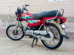 Honda Cd70cc All Pepper Clear Model 21 Karachi No,,03357126298