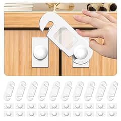 Child Safety Locks (10-Pack) Baby Safety Cabinet Locks