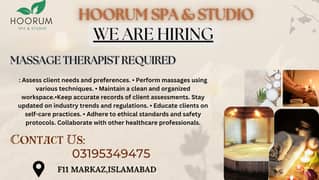 URGENTLY Need female staff for Spa saloon