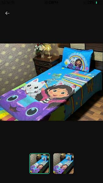 cartoon bed sheet for kids 2