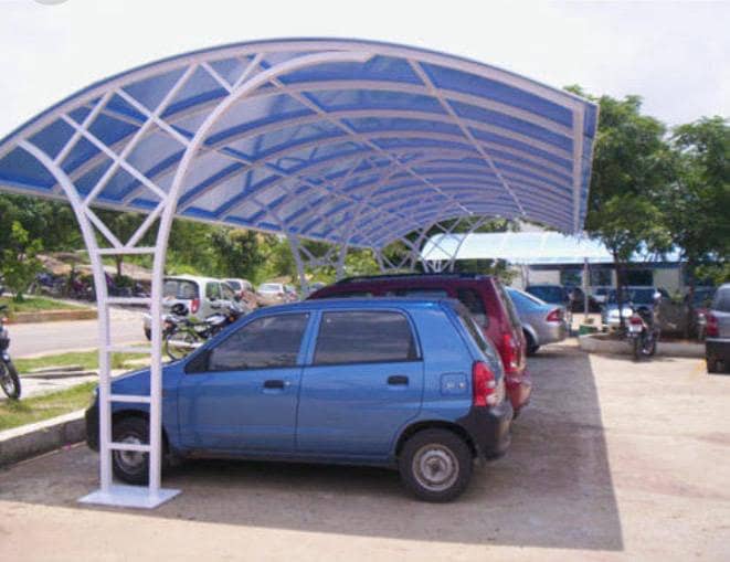 car pakring sheds tensile sheds fiber sheds 8