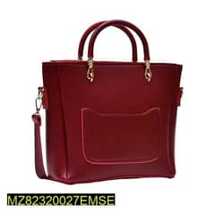 Red color ladies hand bag