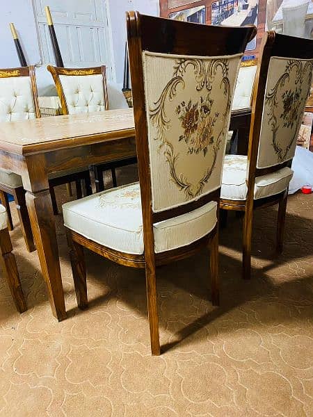 6 seater dining table set wholesale price 03002280913 2