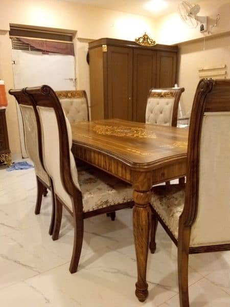 6 seater dining table set wholesale price 03002280913 10