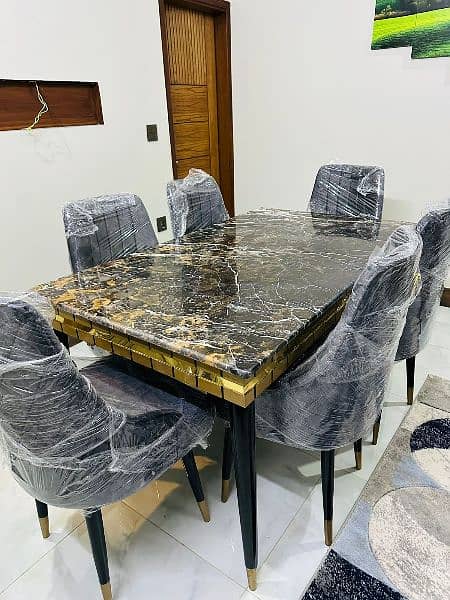 6 seater dining table set wholesale price 03002280913 11