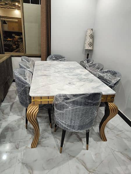 6 seater dining table set wholesale price 03002280913 12