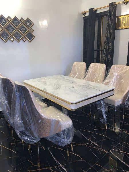 6 seater dining table set wholesale price 03002280913 15