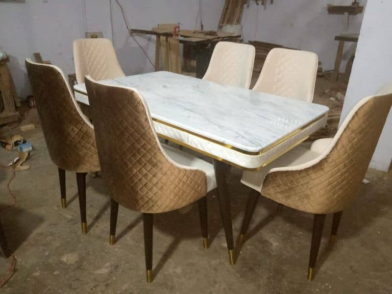 6 seater dining table set wholesale price 03002280913 16