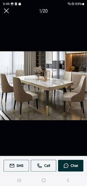 6 seater dining table set wholesale price 03002280913 18