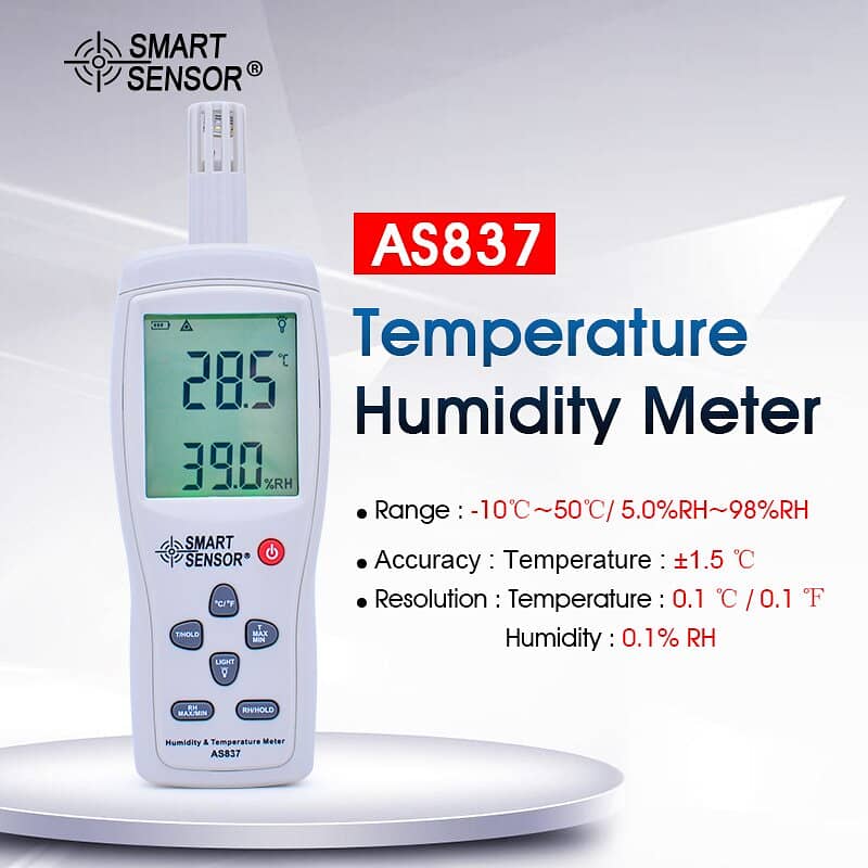 AS837	Temperature & Humidity meter 0