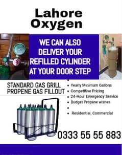 Oxygen gas Cylinder refill Lahore home delivery