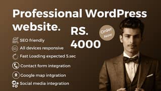 I will develop professional WordPress website for you