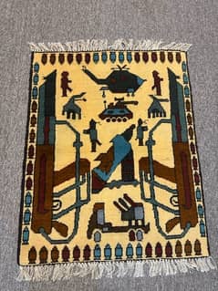 war wall hanging rug it’s is all handmade with unique design