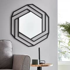 3D wooden mirror black home decorations linving created nem design mir