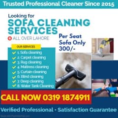 Sofa Cleaning Service/ Mattress/ Blinds/ Rugs/Curtains/Carpet cleaning